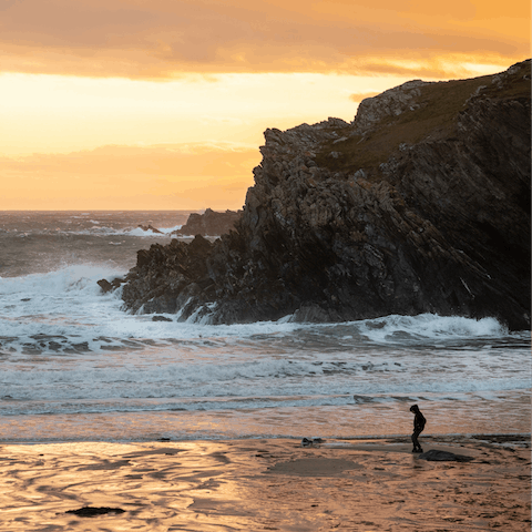 Make sunsets walks at Porth Dafarch (a twenty-minute drive) part of your new everyday
