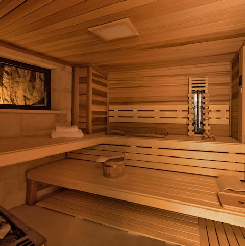 Detox in your private sauna