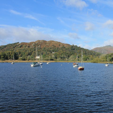 Take a boat trip across Lake Windermere – it's thirty minutes away