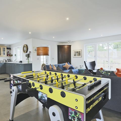 Keep the kids entertained with the table football