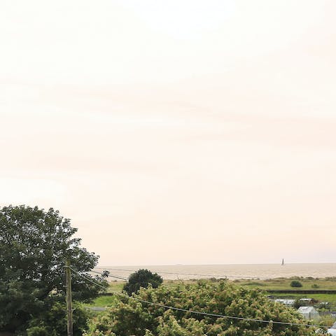 Gaze out to sea from four of the bedrooms