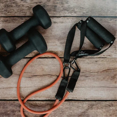 Work up an appetite before lunch in the on-site gym