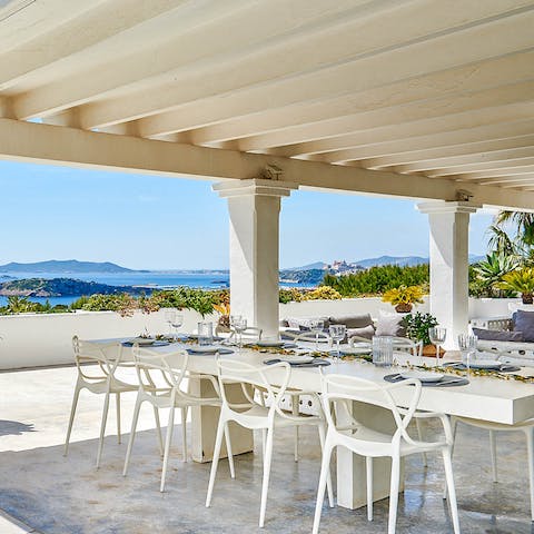 Look forward to dining alfresco on your sprawling terrace