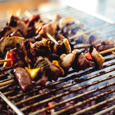 Barbecue out on the deck most evenings