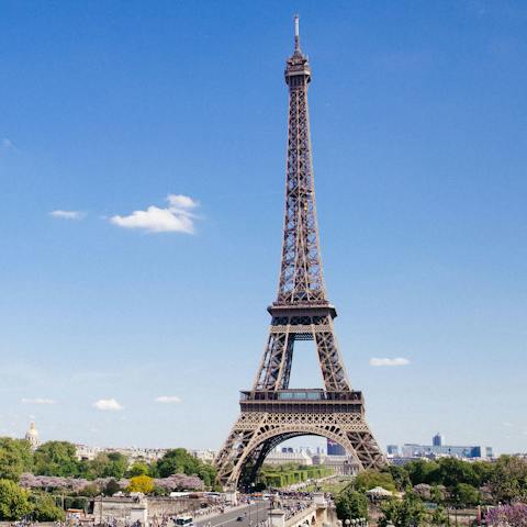 Capture that iconic shot of the Eiffel Tower, a metro ride away