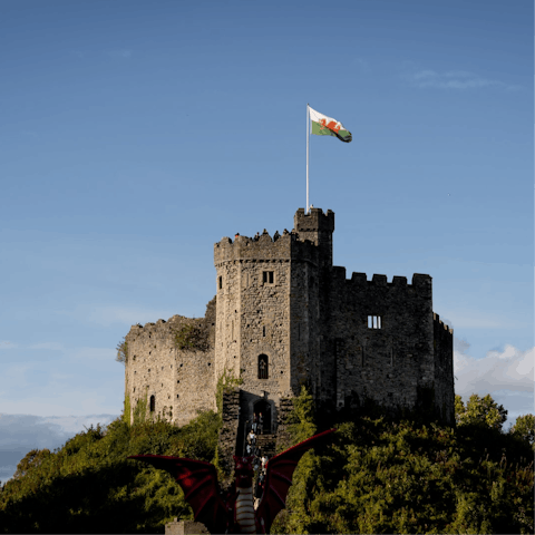 Book in a tour of Cardiff Castle to soak up its rich heritage, it's just a short walk away