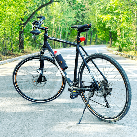 Make use of the sports equipment here, with bikes, paddleboards, and kayaks