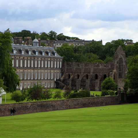 Walk for just five minutes to reach Holyrood Palace