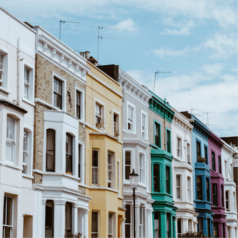 Take the Tube to Notting Hill and shop for bric-a-brac on Portobello Road
