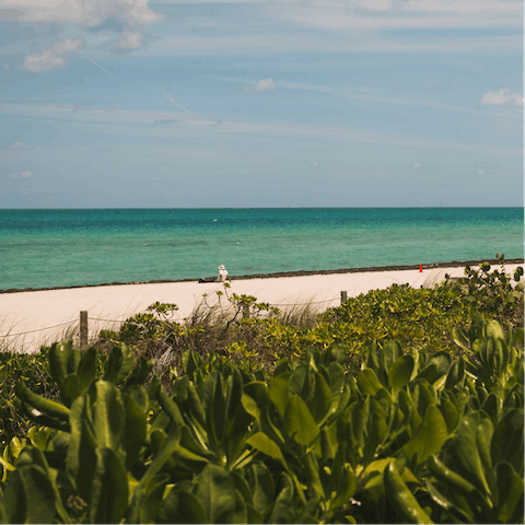 Have a three-minute walk over to iconic South Beach