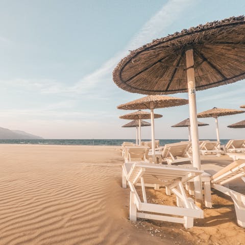 Spend a day at the beach – the nearest is just 1.5km away