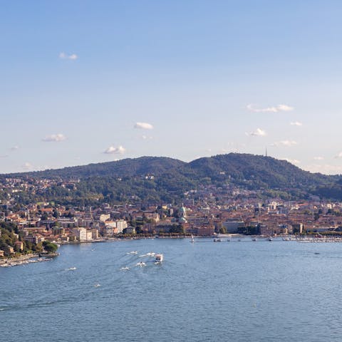 Drink in the scenery with a boat ride on Lake Como