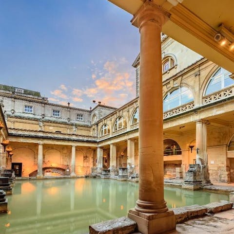 Visit the famous Roman Baths and learn some local history