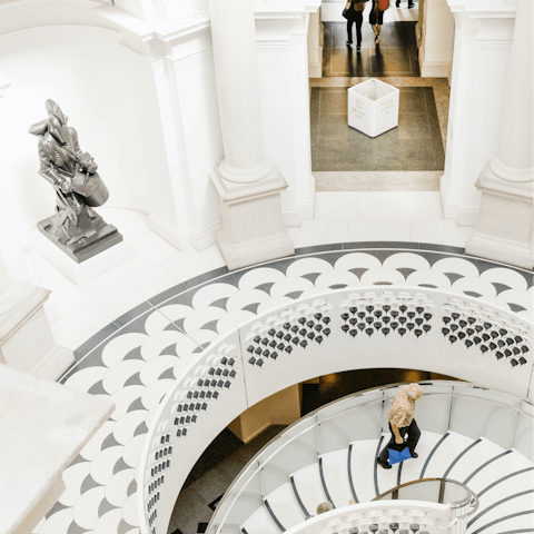 Be inspired with a trip to the Tate Britain – a short walk away