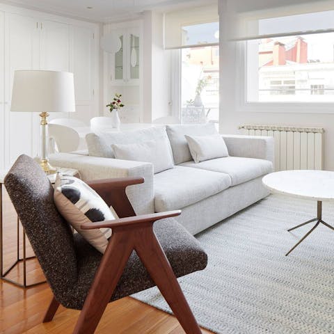 Bask in the bright and airy space filled with natural light