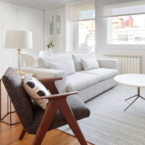Bask in the bright and airy space filled with natural light
