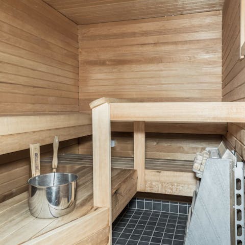 Revive yourself in the sauna 