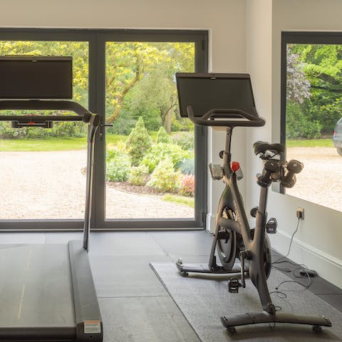 Be inspired by the views and enjoy working out in the gym