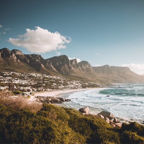 Stay in scenic Camps Bay, just an eight-minute walk from Clifton 4th Beach