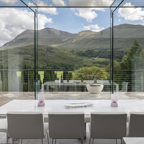 Enjoy a Sunday roast against the backdrop of the Highlands