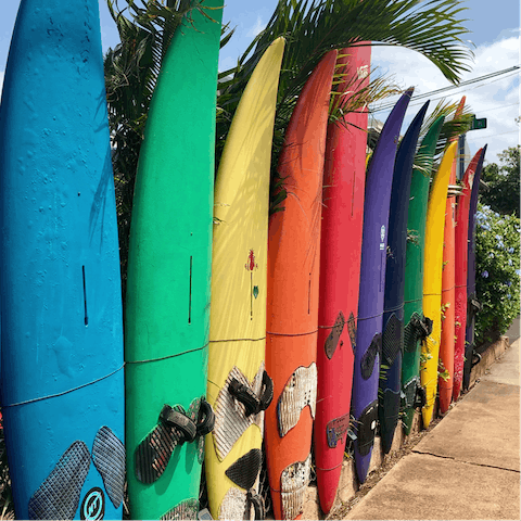 Learn how to surf at Fistral Beach Surf School – it's only a twenty-minute walk from your doorstep