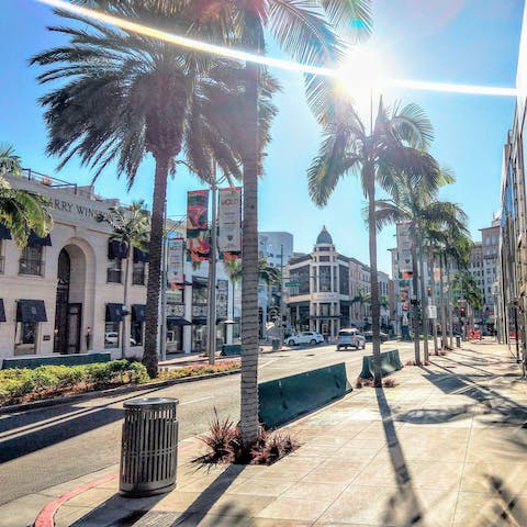 Treat yourself to some shopping on Rodeo Drive