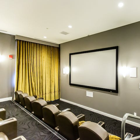 Head to the cinema room for a movie night