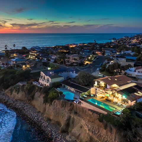 Enjoy remarkable views from the oceanfront location