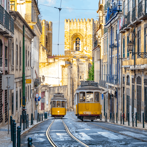 Stay in the Campo Pequeno district of Lisbon, renowned for its urban views and green open spaces