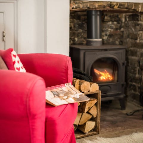 Bring a good book and put your feet up by the fire