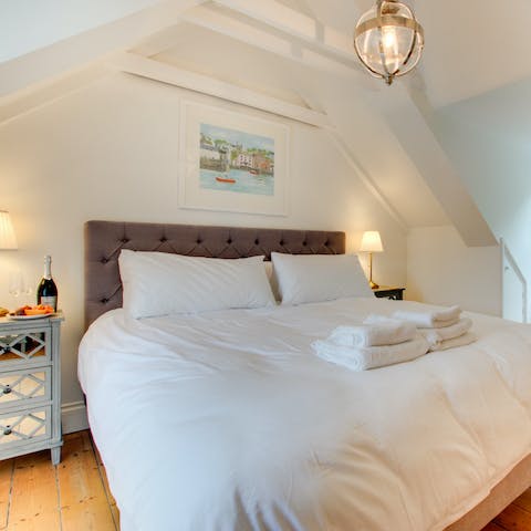 Tuck into restful nights in one of the three luxurious beds