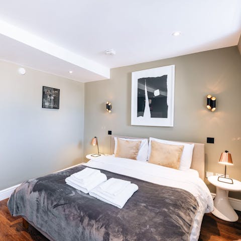 Snuggle up in bed after a busy day of work or play in the heart of West London