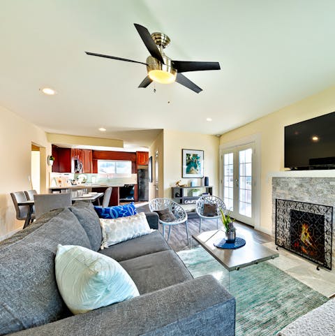 Hang out together in the open-plan living area