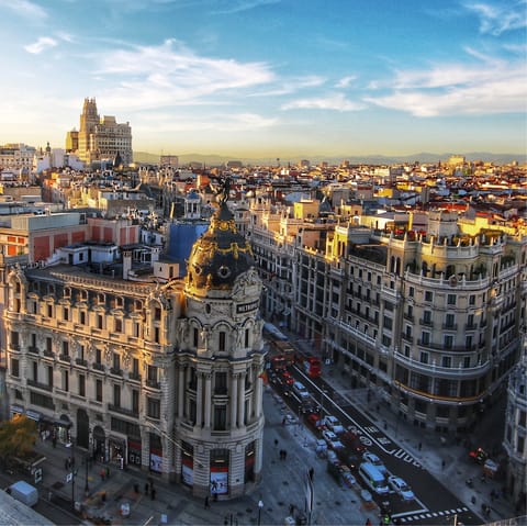 Explore the iconic sights of central Madrid