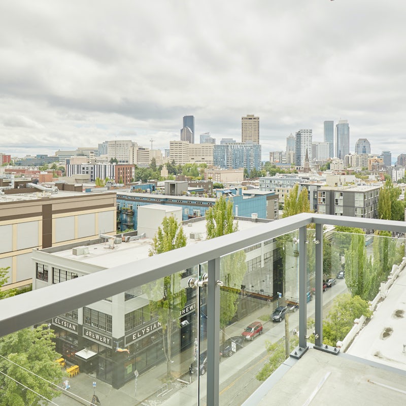 Enjoy an evening beer outside on the private balcony