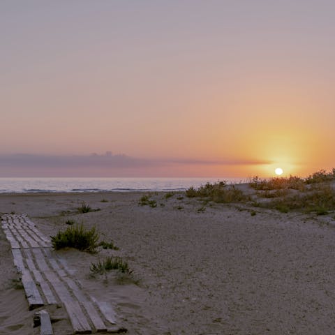 Hit your nearest sandy stretch, situated just a short drive away