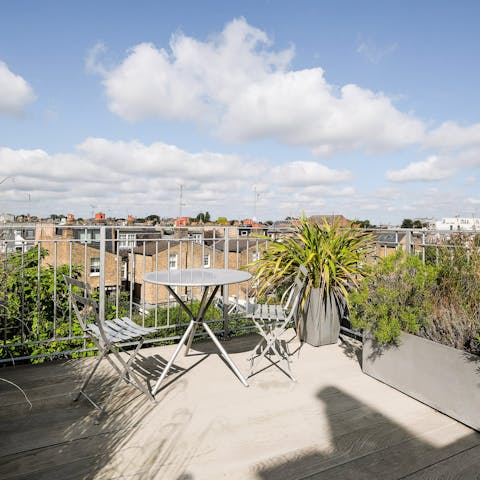 Enjoy a quiet moment of relaxation on the roof terrace