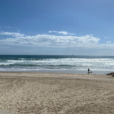 Spend the day on Praia de São Martinho do Porto, just 2km away
