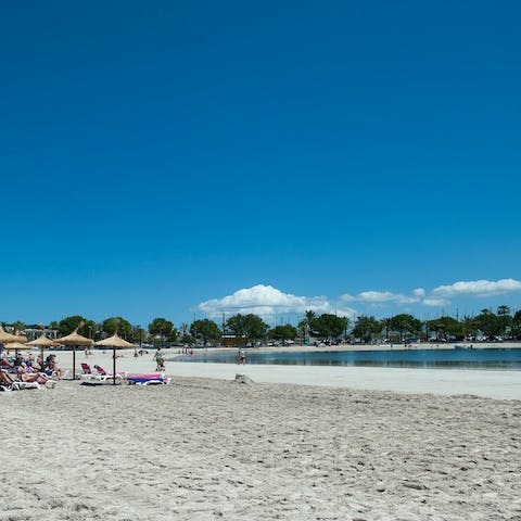 Visit the stunning beach based just a stone's throw from your apartment