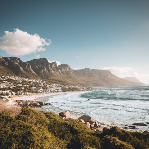 Hop in the car and make the short journey over to the swoon-worthy Camps Bay Beach