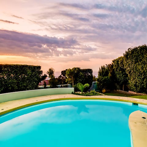 Cool off from the South African heat with a dip in the swimming pool