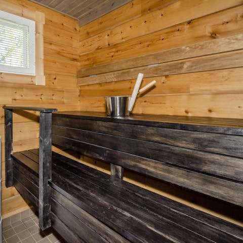 Unwind in your very own sauna