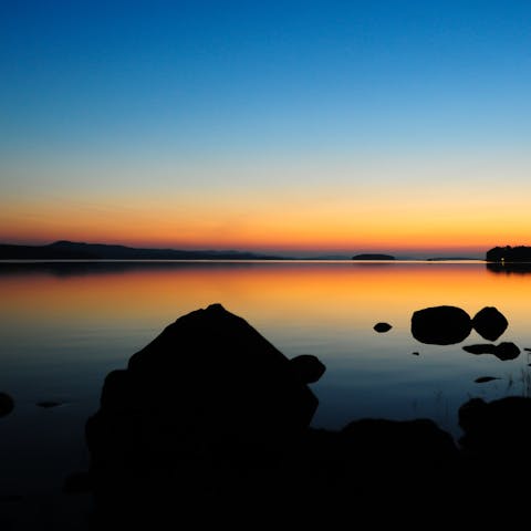 Admire Lieksa's spectacular sunsets
