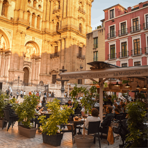 Experience the cultural renaissance of Málaga, a short drive away