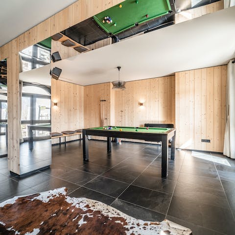 Kick back with a round of pool in the on-site games room