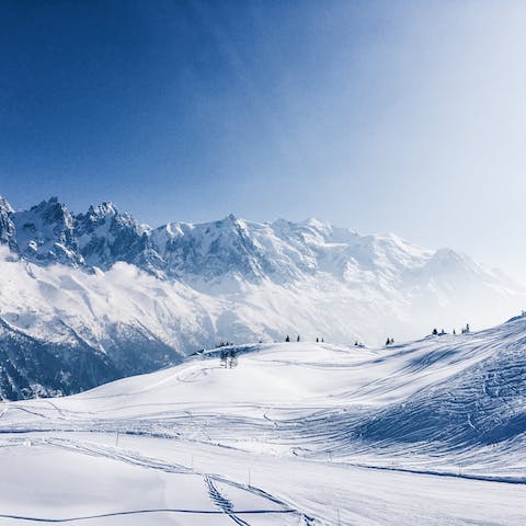 Head out and hit the slopes from this prime location in the heart of Chamonix