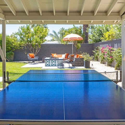 Challenge your fellow guests to a round of ping pong