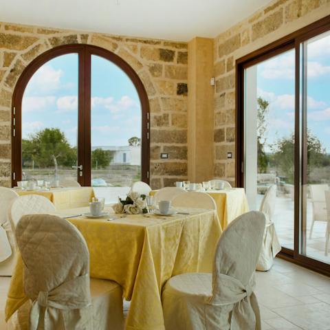 Ask your host to include breakfast and enjoy in the sunny breakfast room