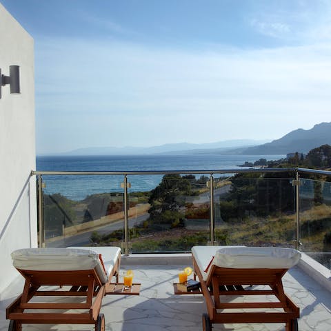 Soak up the sea views from your rooftop terrace