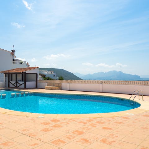 Beat the Spanish heat with a swim in the communal pool